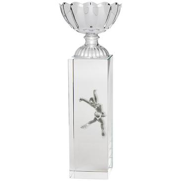 Copa de cristal con vaso en forma de pétalos
