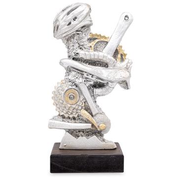 Trofeo de resina ciclismo ondas