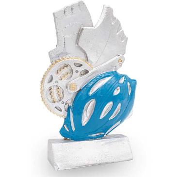 Trofeo de resina ciclismo casco