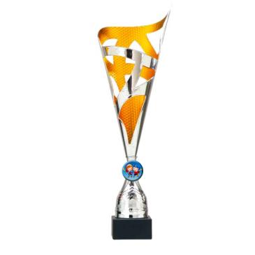 Trofeo ánfora plata y oro 