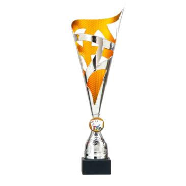 Trofeo ánfora plata y oro 