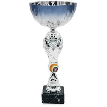 Copa plateada con vaso 