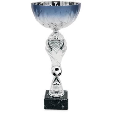 Copa plateada con vaso 