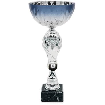 Copa plateada con vaso 