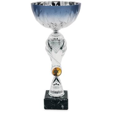 Copa plateada con vaso 
