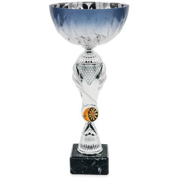 Copa plateada con vaso 