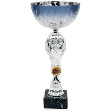 Copa plateada con vaso 