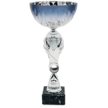 Copa plateada con vaso 