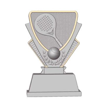 Trofeo de resina pádel