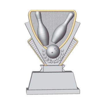 Trofeo de resina bolos