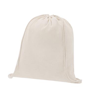 Mochila de algodón con acabado natural
