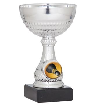 Copa portadiscos plateada