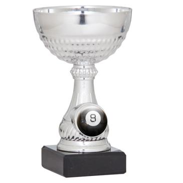 Copa portadiscos plateada