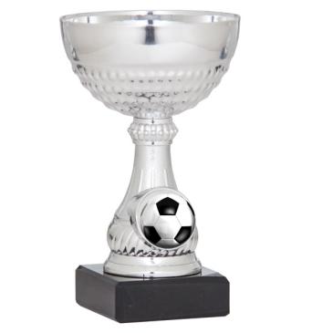 Copa portadiscos plateada