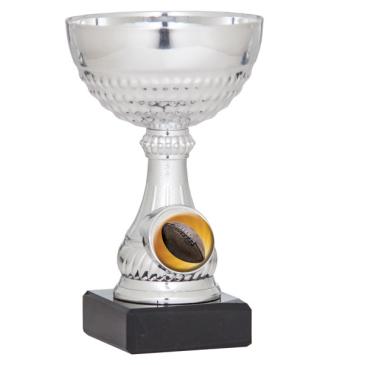 Copa portadiscos plateada