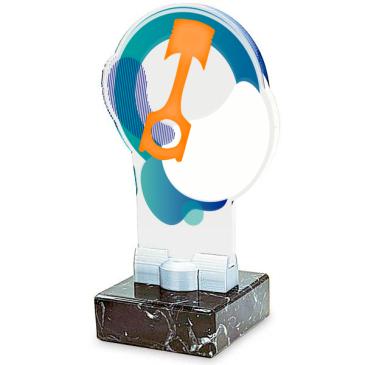 Trofeo de participación de metacrilato 