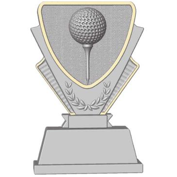 Trofeo de resina golf Atenea 