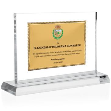 Placa de cristal 