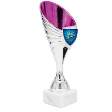 Portadiscos plata rosa porta escudo 22cm