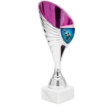 Portadiscos plata rosa porta escudo 22cm