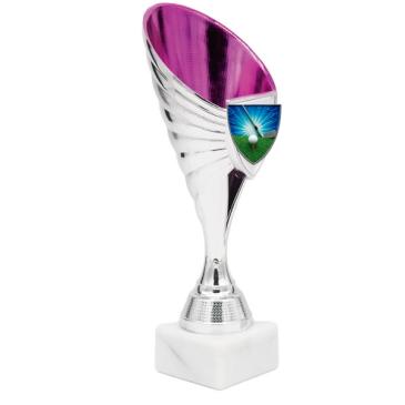 Portadiscos plata rosa porta escudo 22cm