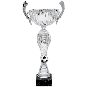 Copa plateada portadiscos vaso asas