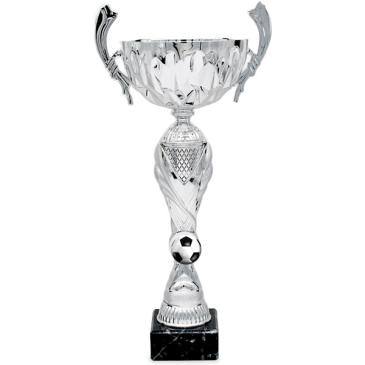 Copa plateada portadiscos vaso asas