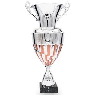 Anfora plateada vaso bic bronce