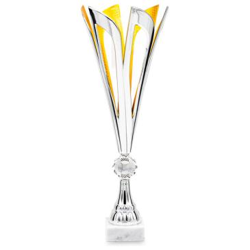 Anfora montada plata oro