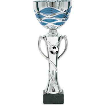 Copa bicolor plata azul
