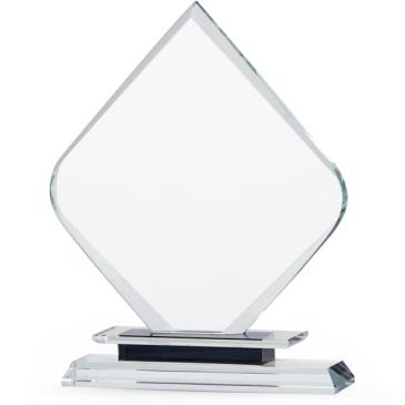 Trofeo de cristal rombo