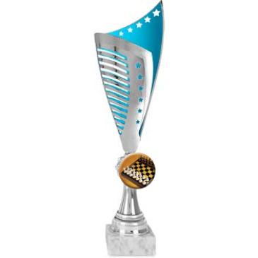 Ánfora ABS azul-plata estrellas