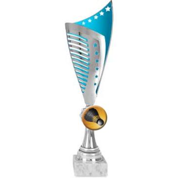 Ánfora ABS azul-plata estrellas