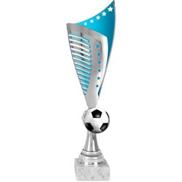 Ánfora ABS azul-plata estrellas