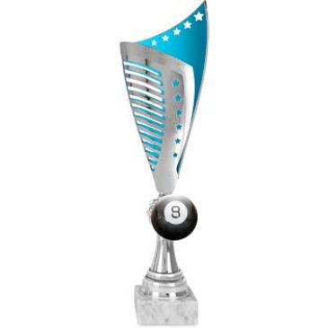 Ánfora ABS azul-plata estrellas