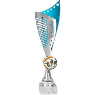 Ánfora ABS azul-plata estrellas
