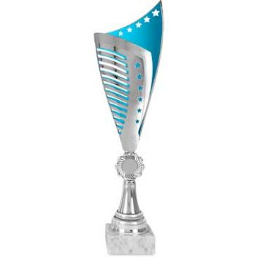 Ánfora ABS azul-plata estrellas