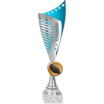 Ánfora ABS azul-plata estrellas