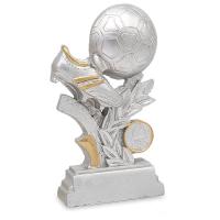 Trofeo bota fuútbol con laurel