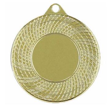 Medalla metálica con borde decorado