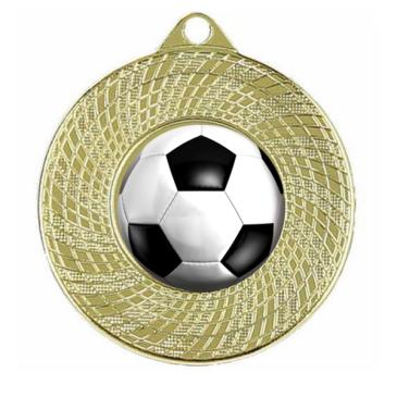 Medalla metálica con borde decorado
