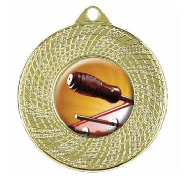 Medalla metálica con borde decorado