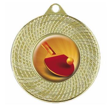 Medalla metálica con borde decorado