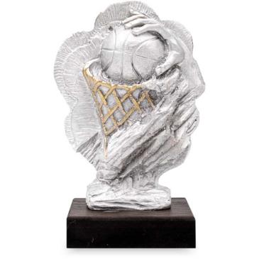 Trofeo resina baloncesto bicolor