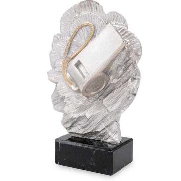 Trofeo de resina silbato, árbitro de fútbol