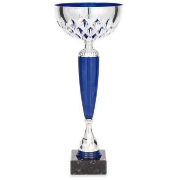 Copa bicolor con vaso calado e interior azul