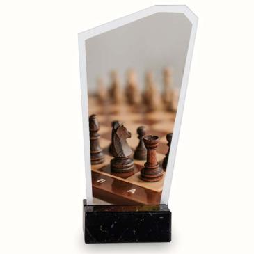 Trofeo ajedrez prisma
