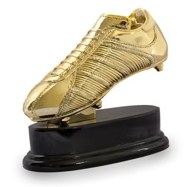 Trofeo bota de fútbol dorada