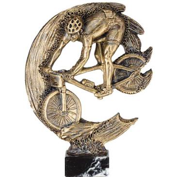 Trofeo de ciclismo btt  dorado
