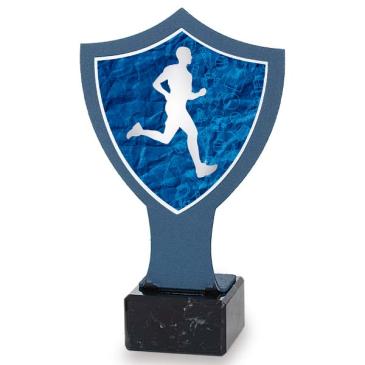 Trofeo de hierro escudo azul atletismo